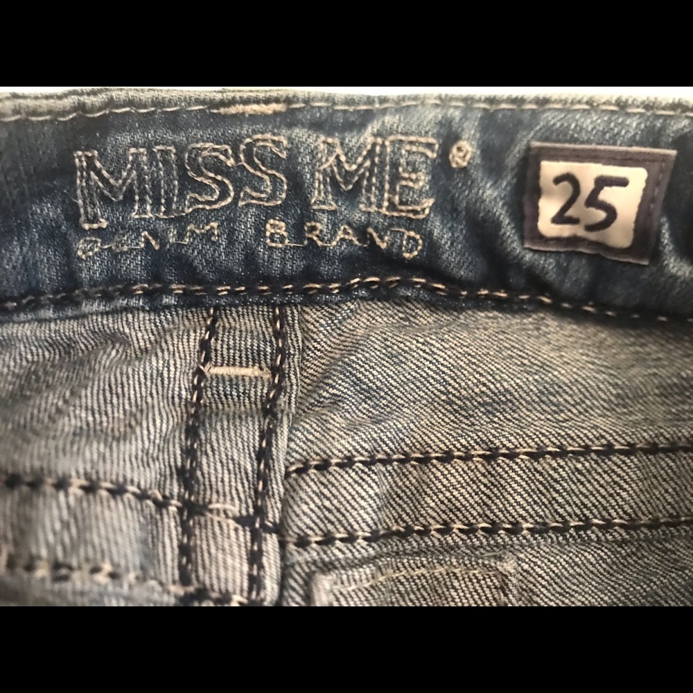 Miss Me Ripped Denim Jean Shorts - Picture 3 of 5